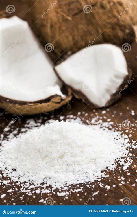 Grated coconut stock image. Image of object, party, white - 32888463