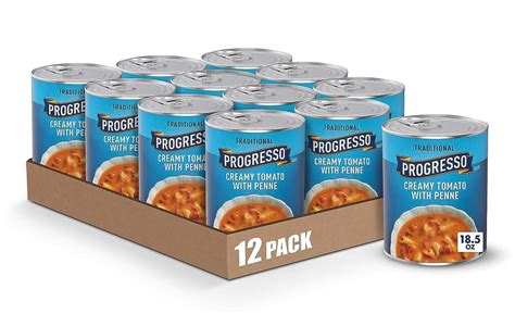 Progresso Traditional Creamy Tomato with Penne Canned Soup 12 Pack