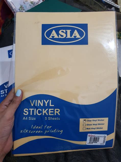 Vinyl sticker paper, Hobbies & Toys, Stationary & Craft, Craft Supplies & Tools on Carousell