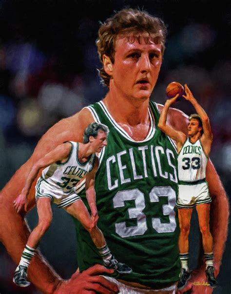 Larry Bird Boston Celtics Boston Garden NBA Basketball Art Collage ...