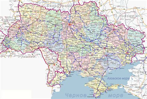 Large highways map of Ukraine. Ukraine large highways map | Vidiani.com ...