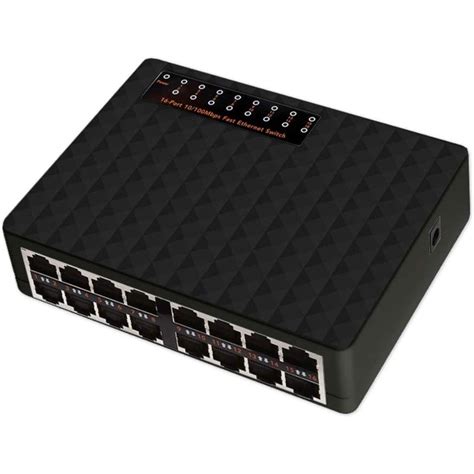 16 / 10 / 5 Port Desktop Ethernet Switch / Fast Ethernet Network Switch ...