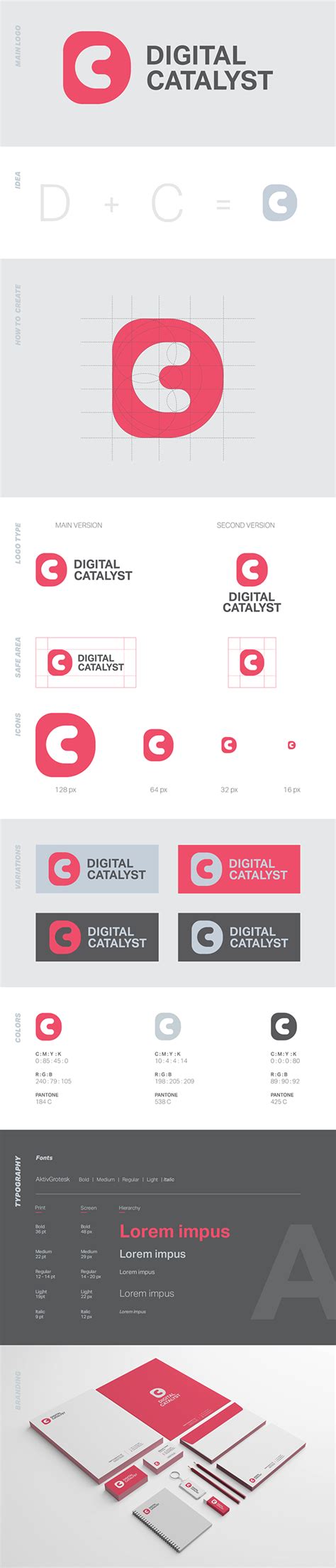 Digital catalyst logo design :: Behance