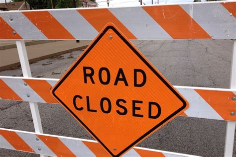 Road Closures Near Sedalia Post Office for Street Maintenance