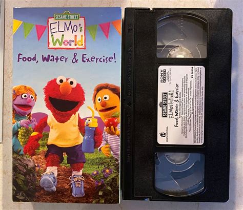 VHS: Sesame Street/Elmo's World: Food, Water & Exercise 74645815435 | eBay