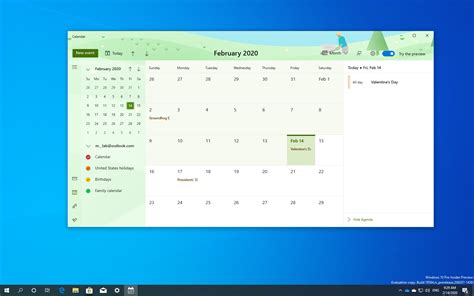 Windows 10 has a new Calendar app with redesigned UI and themes ...