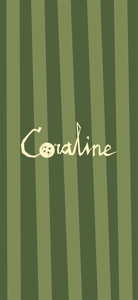 Coraline Logo Green Wallpapers - Coraline Wallpaper for iPhone Free