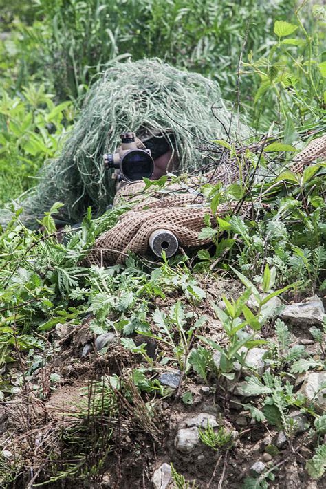 Navy Seal Sniper With Rifle In Action Photograph by Oleg Zabielin