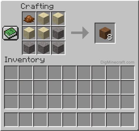 How to make Brown Concrete Powder in Minecraft