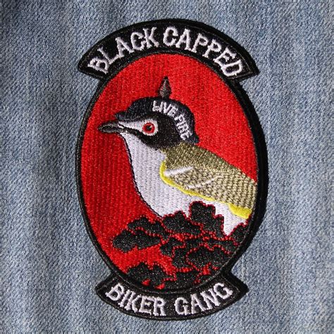 Black Capped Biker Gang Patch - Etsy