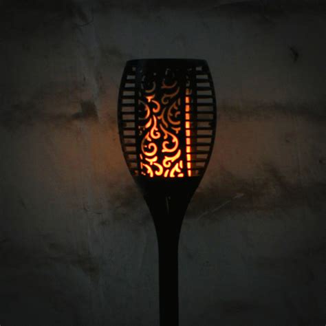 Solar Flame Flickering Lamp Torch | Solar lights, Solar wind chimes, Flame torches