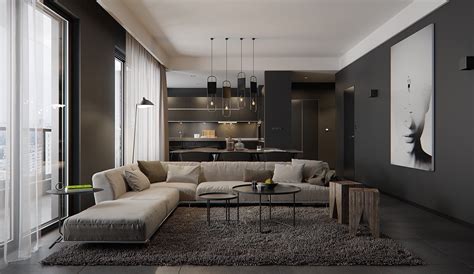 8 Living Room Interior Designs and Layout with Dramatic Dark Shades - RooHome | Designs & Plans