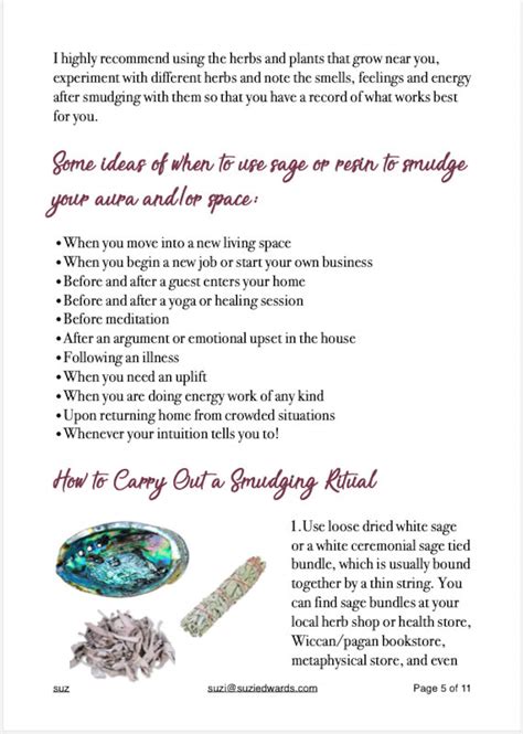 Smudging Guide PDF / How to cleanse your energy - Etsy.de