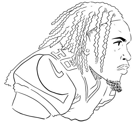 Cool Justin Jefferson coloring page - Download, Print or Color Online ...