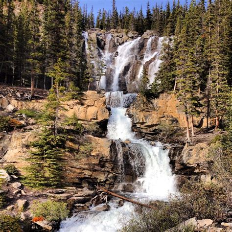 Tangle Falls, 30 minute drive from Sunwapta Falls Rocky Mountain Lodge ...