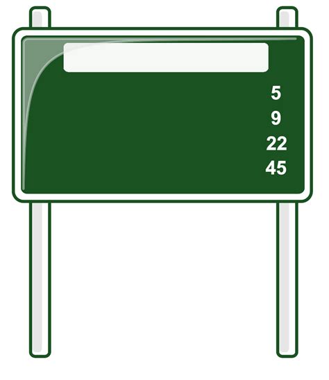 Blank Street Sign Template - ClipArt Best