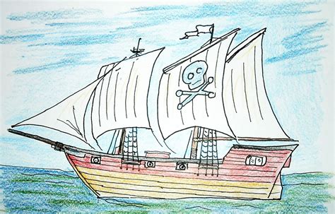 Pirate Ships Drawing at GetDrawings | Free download