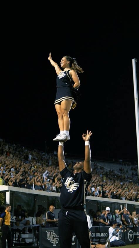 UCF Cheerleading Gameday! | Cheer stunts, College cheerleading ...