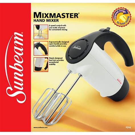 Sunbeam Mixmaster 6-Speed Electric Hand Mixer - White | P.C. Richard & Son