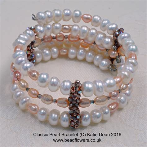 Pearl Cuff Bracelet Pattern ~ Katie Dean ~ Beadflowers