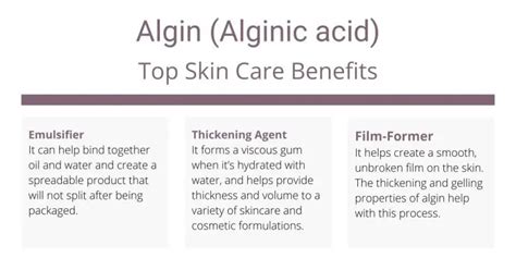 Algin in Skin Care - Uses and Products with Algin | Skincare Lab