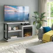 TwinStar Modern Fireplace TV Stand for TVs up to 55" with ClassicFlame® Electric Fireplace ...