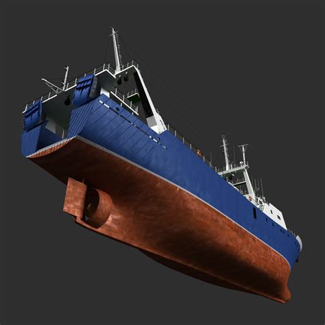 stern trawler 3d model