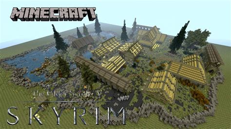 ️MINECRAFT: SKYRIM (Riverwood) WORLD TOUR (Future Map Download) - YouTube