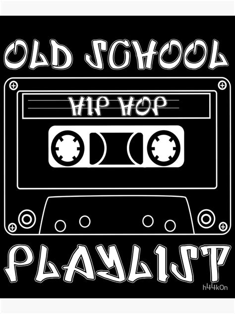 "Old School 90s Hip Hop Playlist Mixtape Cassette Graffiti" Poster by h44k0n | Redbubble