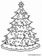 Christmas Tree Coloring Pages sketch template