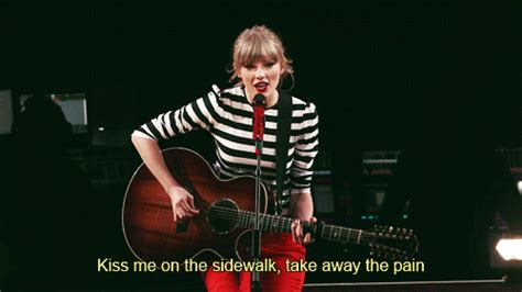 red tour: sparks fly taylor swift gif | WiffleGif