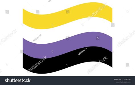 Nonbinary Pride Community Flag Lgbt Symbol Stock Vector (Royalty Free) 2170390193 | Shutterstock