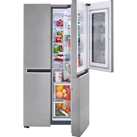 LG - 26.8 Cu. Ft. Side-by-Side InstaView Door-in-Door Refrigerator with ...