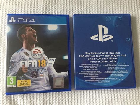 PS4 FIFA 18 + PlayStation Plus 14 day trial FIFA ultimate team rare ...