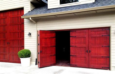 Bi-fold Garage Door | Non-warping patented wooden pivot door, sliding ...