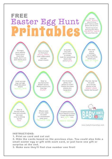 Easter Egg Hunt printables. Inside | Easter riddles, Easter treasure ...