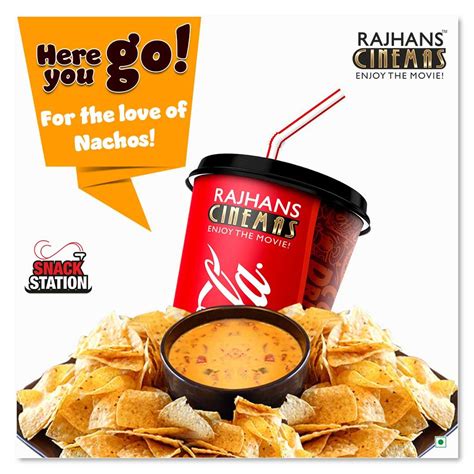 Here you go! For the love of Nachos! #Snackstation #RajhansCinemas | Snack station, Food social ...