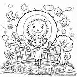 Earth Day Coloring Pages  Free & Printable sketch template