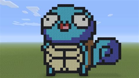 Minecraft Pixel Art - Derp Squirtle - YouTube