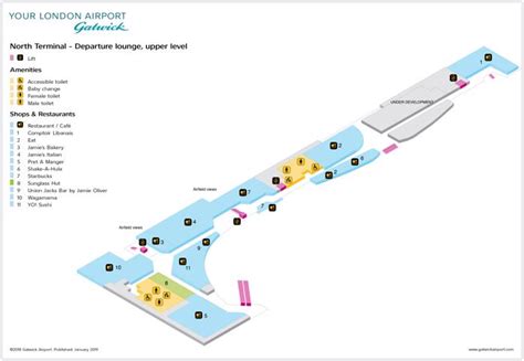 Gatwick Airport(LGW) Terminal Maps, Shops, Restaurants, Food Court 2024