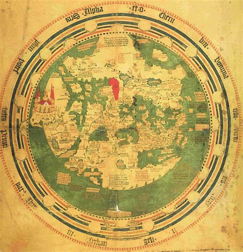 Mappa mundi by Andreas Walsperger (1448) | Mappa mundi, Map, Cartography