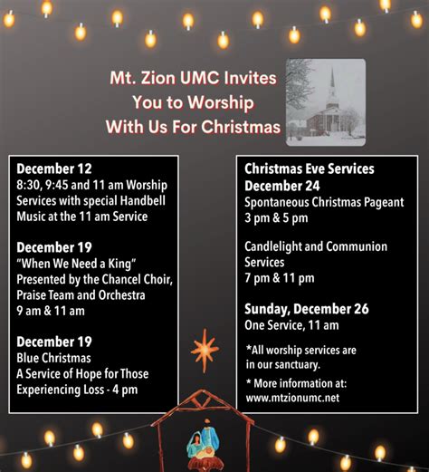 Come one and all to Mt. Zion UMC Christmas worship | Cornelius Today