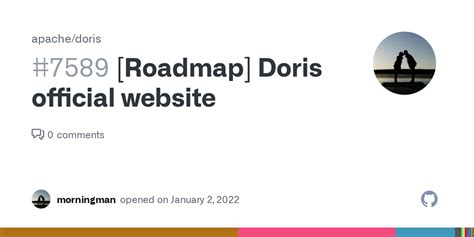 [Roadmap] Doris official website · Issue #7589 · apache/doris · GitHub