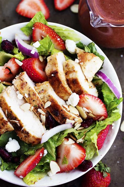 Strawberry Chicken Salad with Strawberry Balsamic Dressing | The Recipe ...