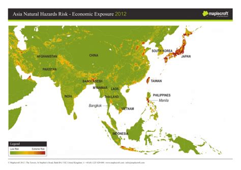 Asia Natural Hazards Risk - Economic Exposure 2012 - World | ReliefWeb