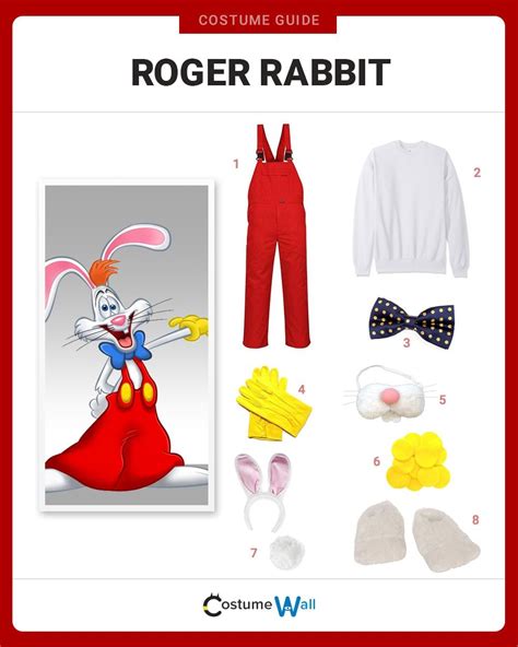 eseguibile scatola di cartone Atletico roger rabbit halloween costume ...