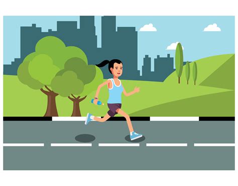 Vector illustration of activities in the park during the day, Suitable ...