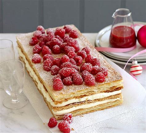 Raspberry millefeuille recipe | Millefeuille recipe | Gourmet Traveller