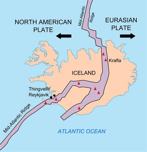 Map of Iceland and where it lies on the tectonic plates : r/MapPorn