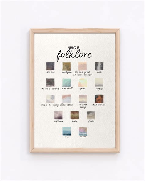 Taylor Swift Folklore Printable Poster/ Folklore Art / Taylor Swift ...